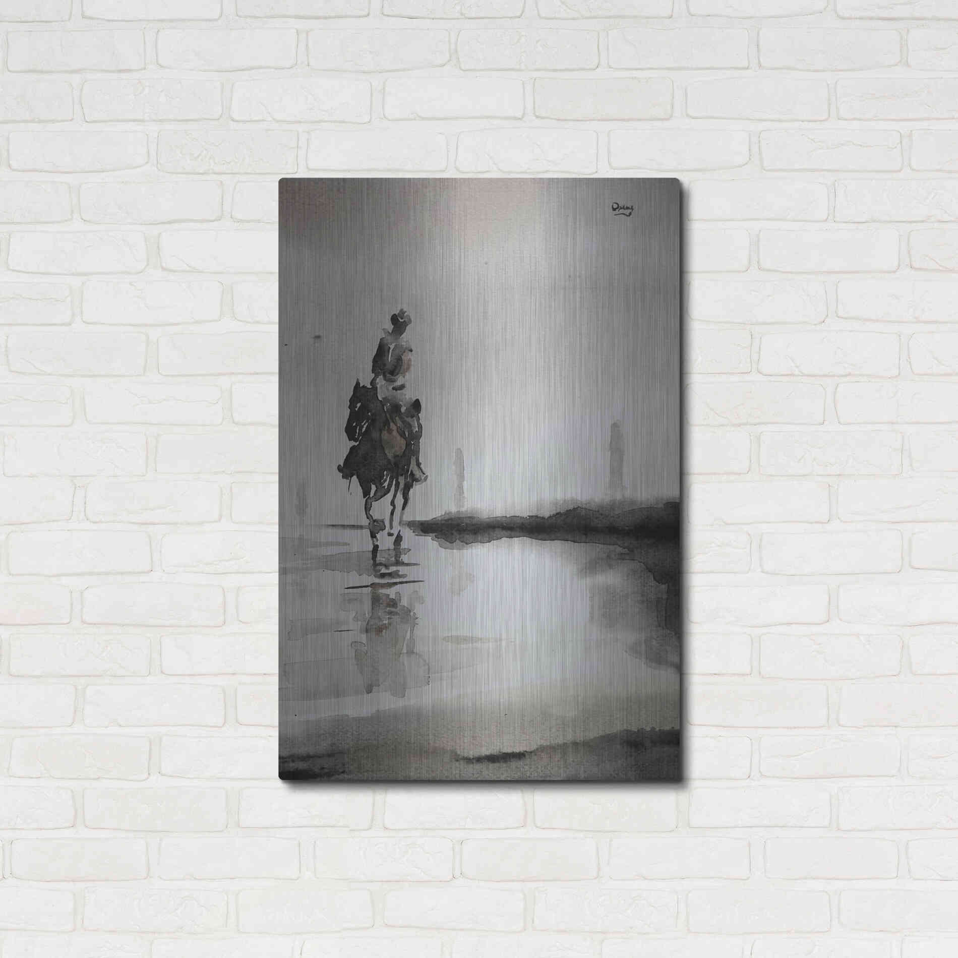 Luxe Metal Art 'Daze' by Oscar Alvarez Pardo, Metal Wall Art,24x36