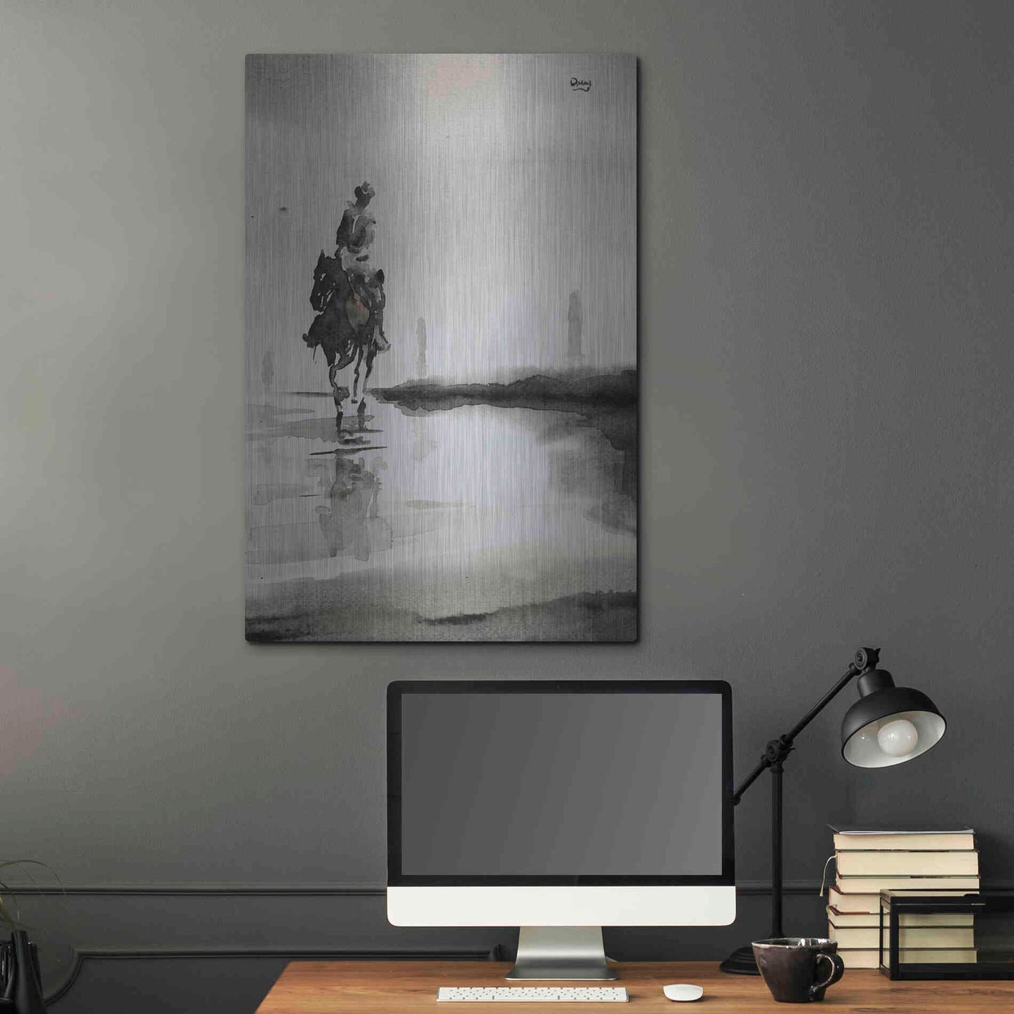 Luxe Metal Art 'Daze' by Oscar Alvarez Pardo, Metal Wall Art,24x36