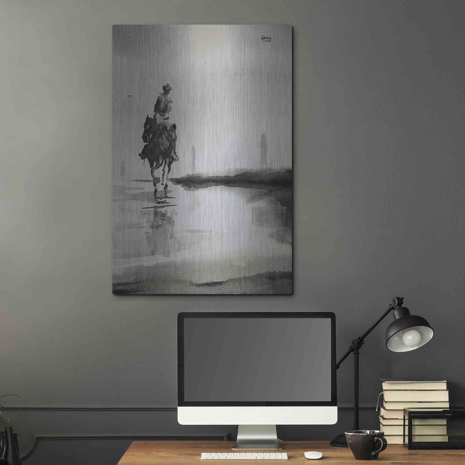 Luxe Metal Art 'Daze' by Oscar Alvarez Pardo, Metal Wall Art,24x36