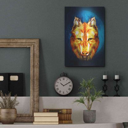 Luxe Metal Art 'Lone Wolf' by Michael StewArt, Metal Wall Art,12x16
