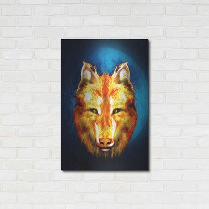 Luxe Metal Art 'Lone Wolf' by Michael StewArt, Metal Wall Art,24x36