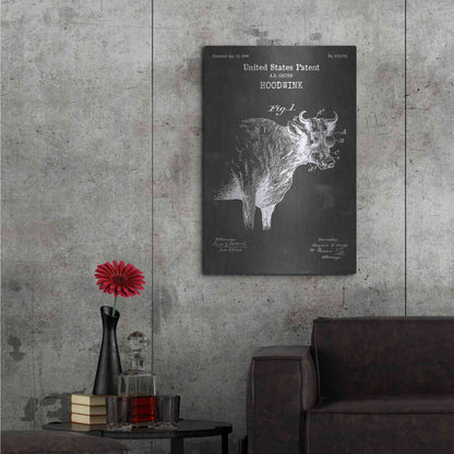 Luxe Metal Art 'Hoodwink Blueprint Patent Chalkboard' Metal Wall Art,24x36