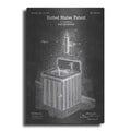 Luxe Metal Art 'Soap Dispenser Blueprint Patent Chalkboard' Metal Wall Art
