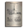 Luxe Metal Art 'Tractor Blueprint Patent Parchment' Metal Wall Art