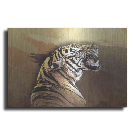 Luxe Metal Art 'Wildness Tiger' by Karen Smith, Metal Wall Art