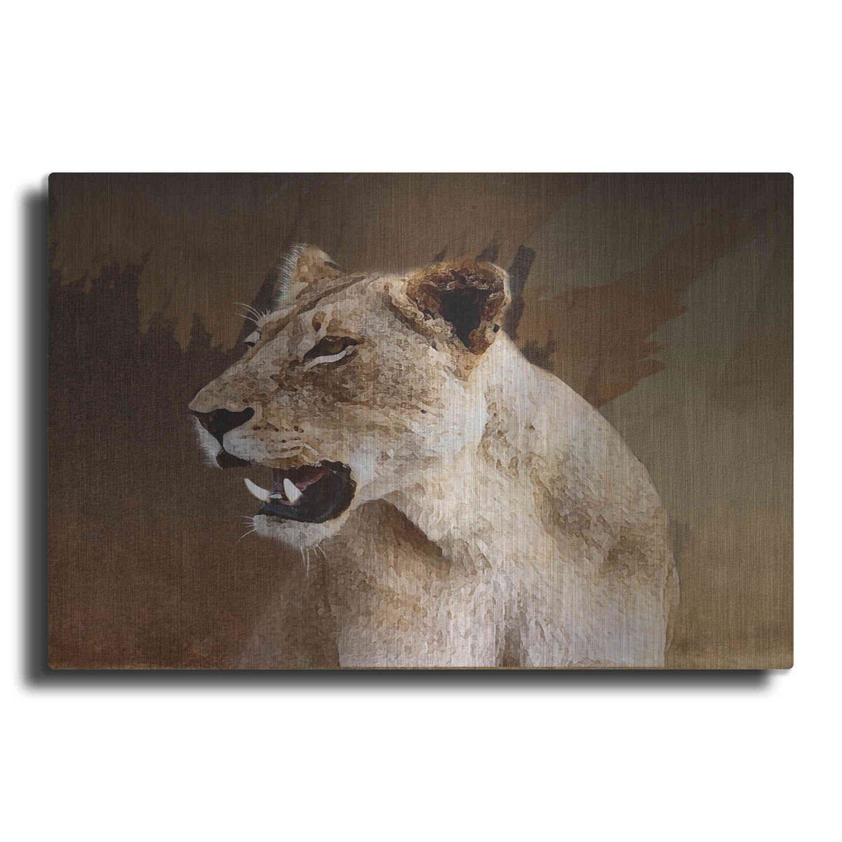 Luxe Metal Art 'Wildness Lioness' by Karen Smith, Metal Wall Art
