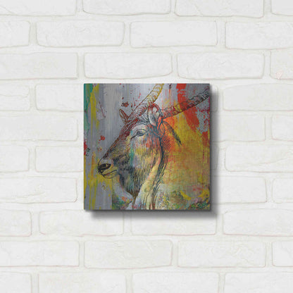 Luxe Metal Art 'Arty Beast 1' by Karen Smith, Metal Wall Art,12x12