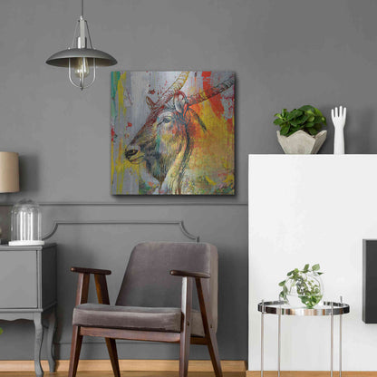 Luxe Metal Art 'Arty Beast 1' by Karen Smith, Metal Wall Art,24x24