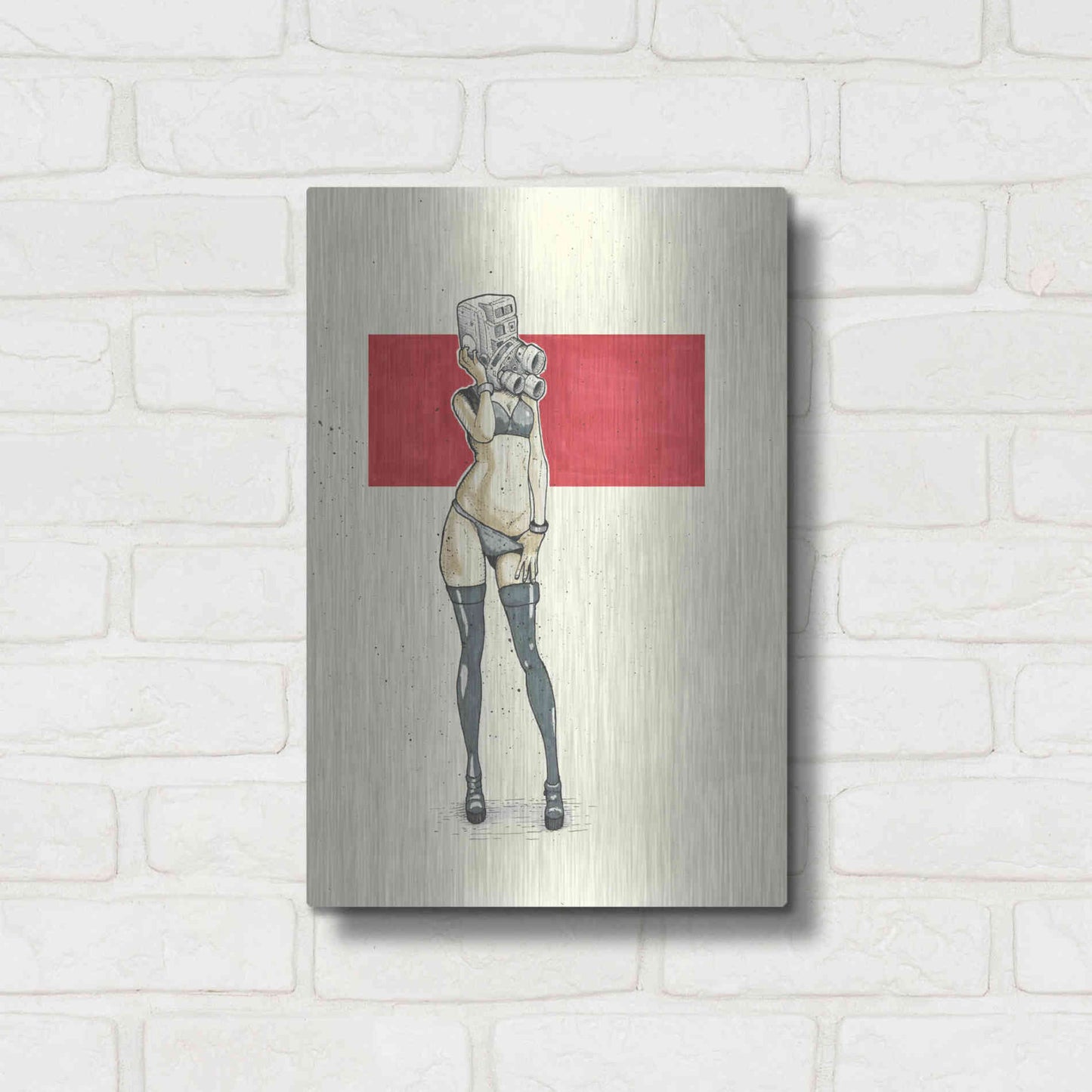 Luxe Metal Art '8MM' by Craig Snodgrass, Metal Wall Art,12x16