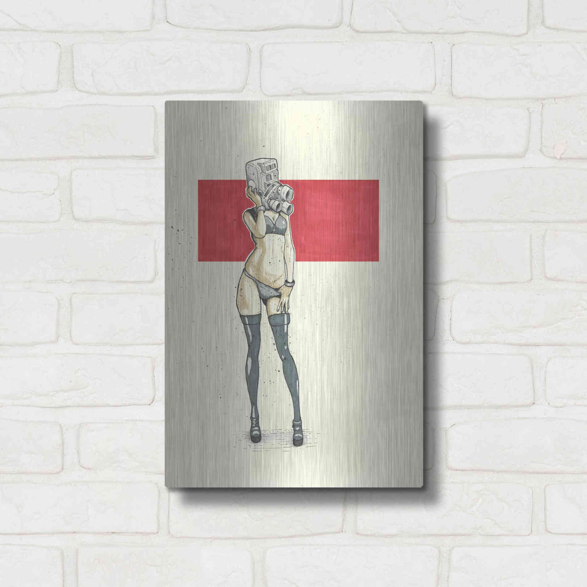 Luxe Metal Art '8MM' by Craig Snodgrass, Metal Wall Art,12x16