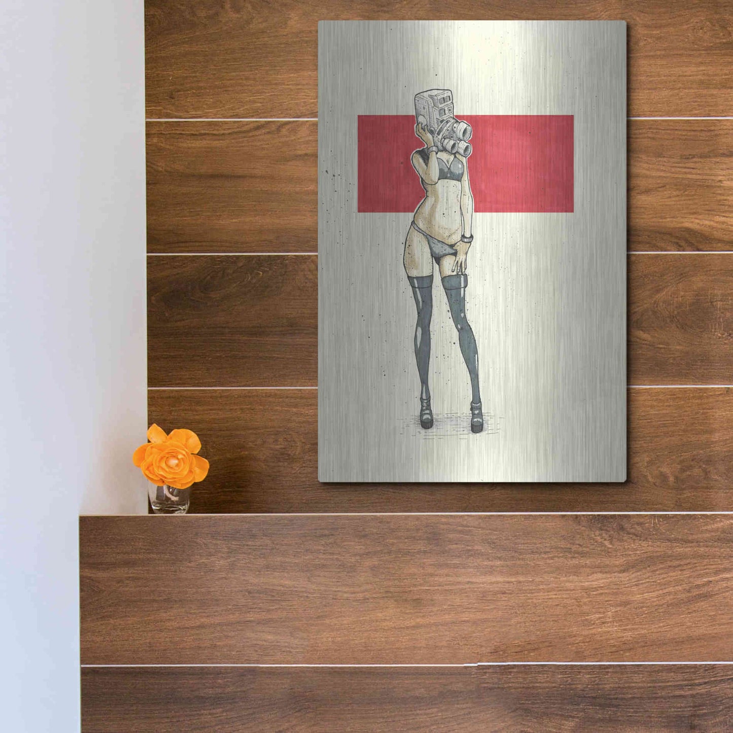 Luxe Metal Art '8MM' by Craig Snodgrass, Metal Wall Art,12x16