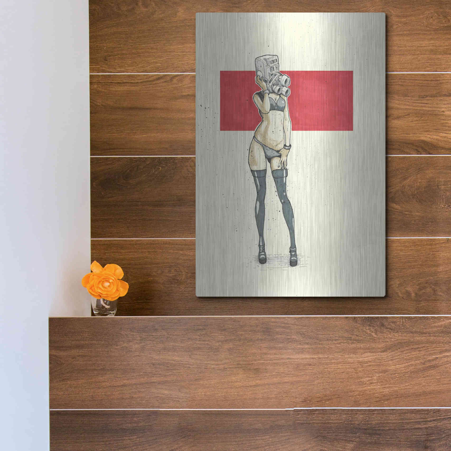 Luxe Metal Art '8MM' by Craig Snodgrass, Metal Wall Art,12x16