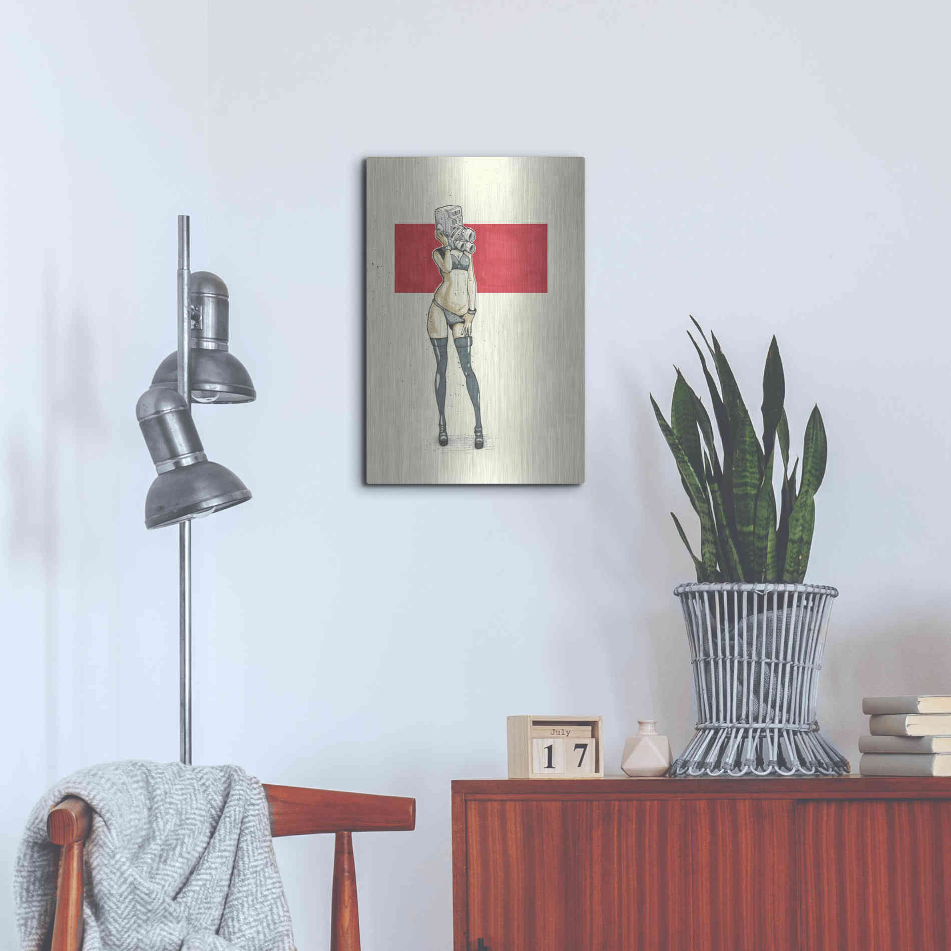 Luxe Metal Art '8MM' by Craig Snodgrass, Metal Wall Art,16x24