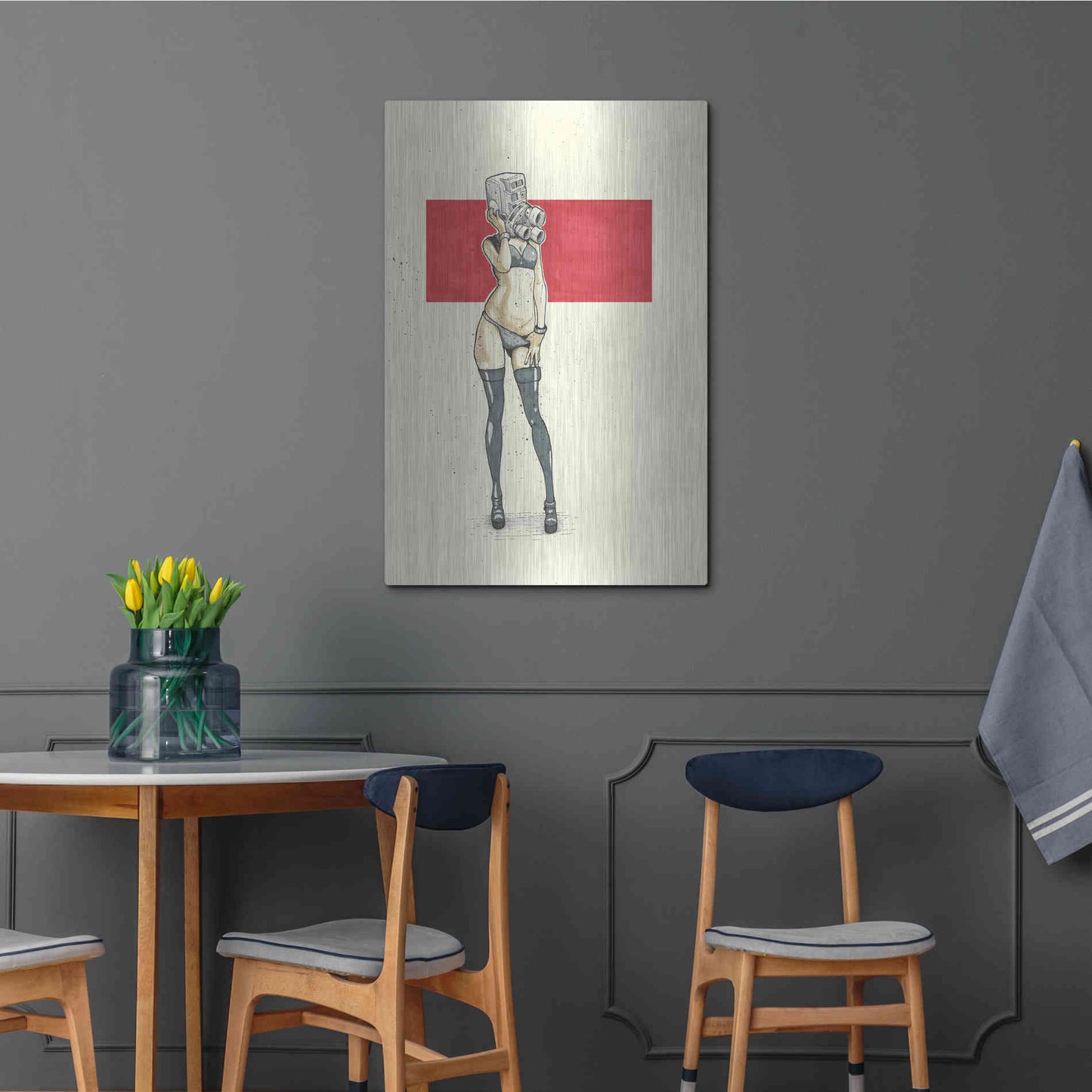 Luxe Metal Art '8MM' by Craig Snodgrass, Metal Wall Art,24x36