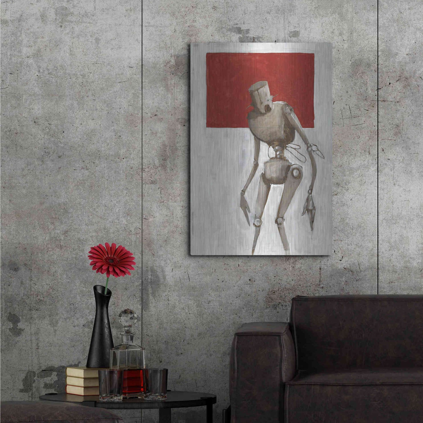 Luxe Metal Art 'Bleak' by Craig Snodgrass, Metal Wall Art,24x36