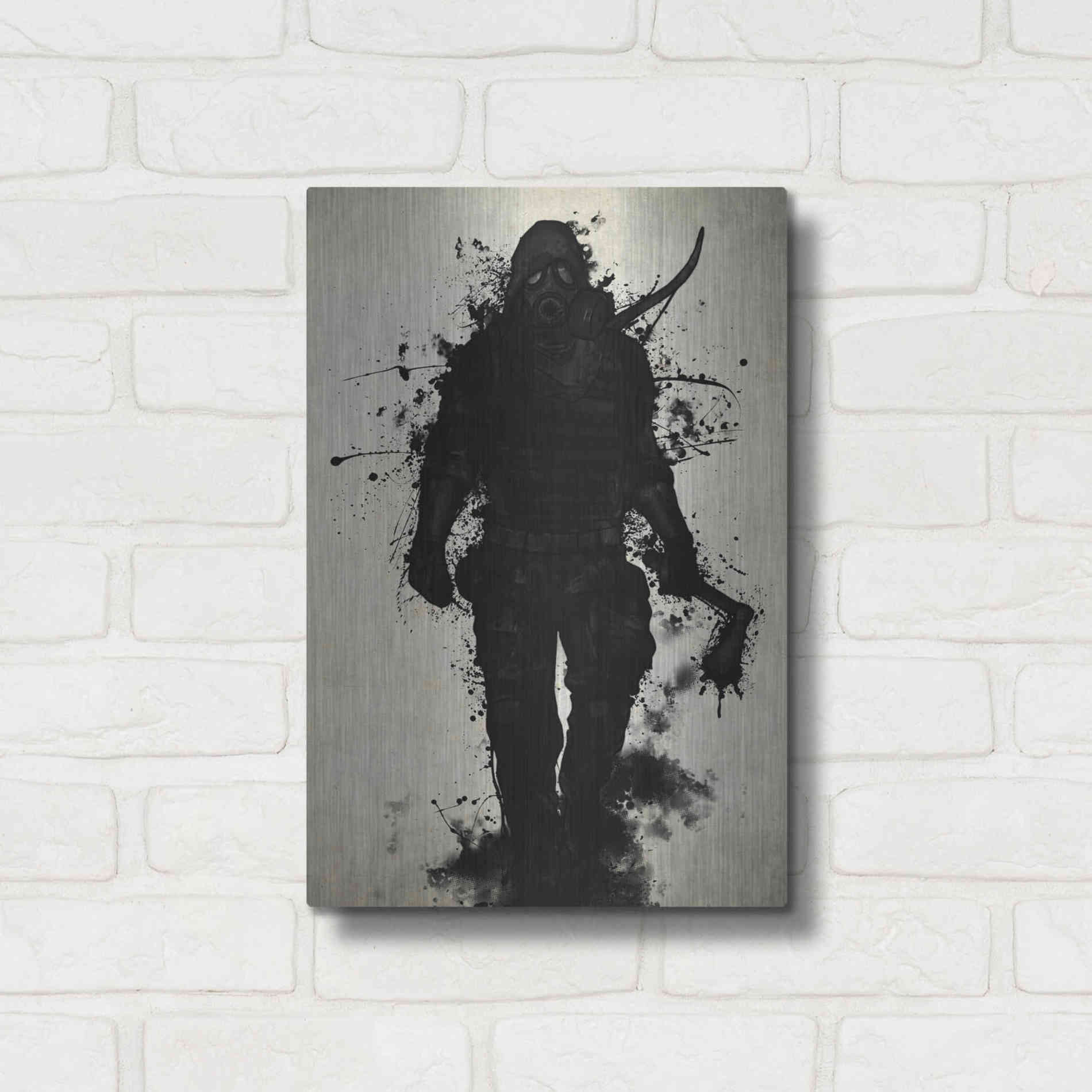 Luxe Metal Art 'Apocalypse Hunter' by Nicklas Gustafsson, Metal Wall Art,12x16