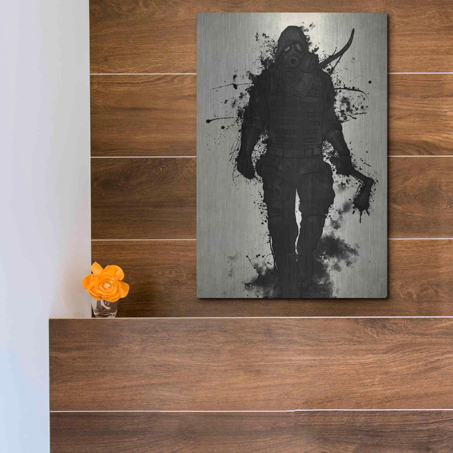 Luxe Metal Art 'Apocalypse Hunter' by Nicklas Gustafsson, Metal Wall Art,12x16
