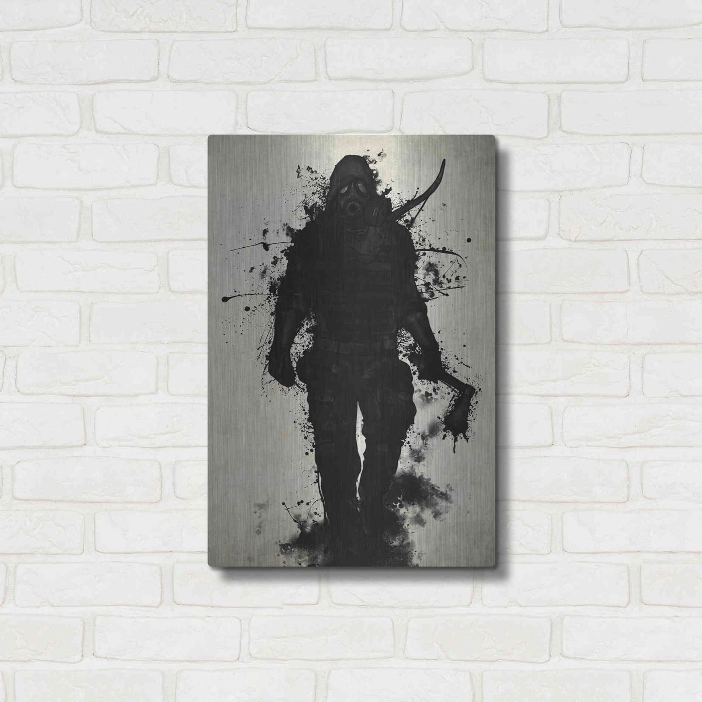 Luxe Metal Art 'Apocalypse Hunter' by Nicklas Gustafsson, Metal Wall Art,16x24