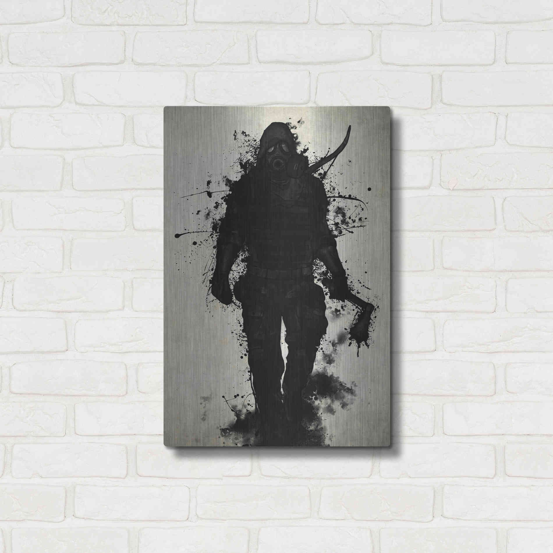 Luxe Metal Art 'Apocalypse Hunter' by Nicklas Gustafsson, Metal Wall Art,16x24