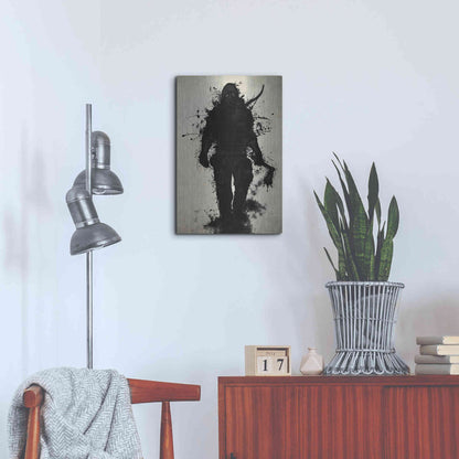 Luxe Metal Art 'Apocalypse Hunter' by Nicklas Gustafsson, Metal Wall Art,16x24