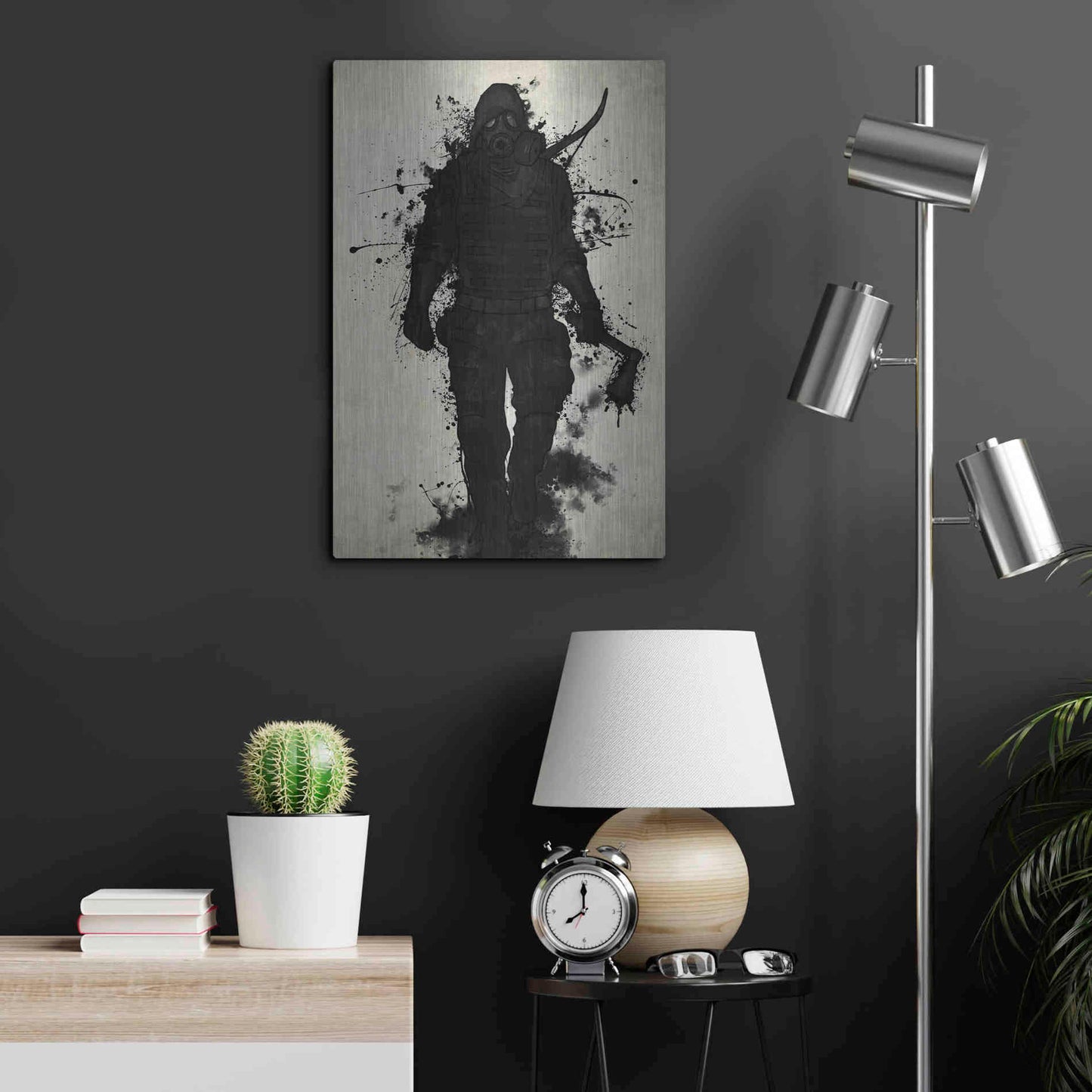 Luxe Metal Art 'Apocalypse Hunter' by Nicklas Gustafsson, Metal Wall Art,16x24