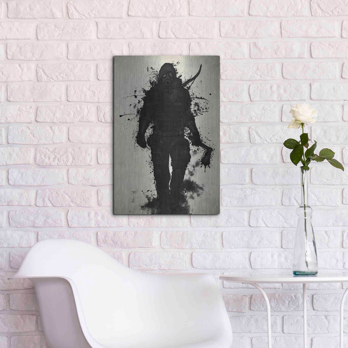 Luxe Metal Art 'Apocalypse Hunter' by Nicklas Gustafsson, Metal Wall Art,16x24