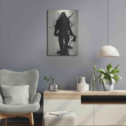 Luxe Metal Art 'Apocalypse Hunter' by Nicklas Gustafsson, Metal Wall Art,16x24