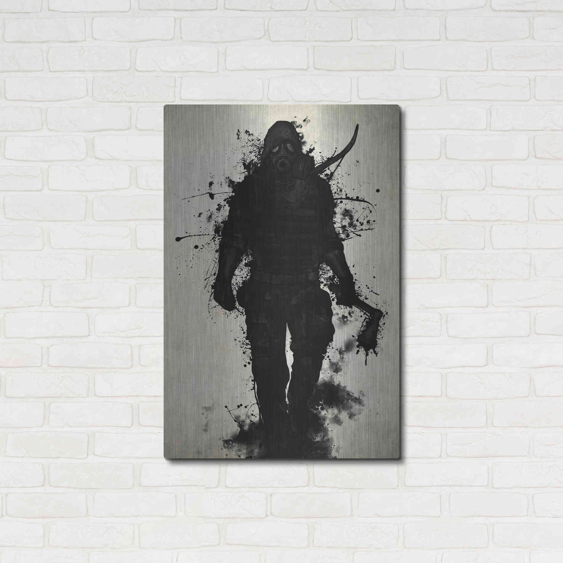 Luxe Metal Art 'Apocalypse Hunter' by Nicklas Gustafsson, Metal Wall Art,24x36