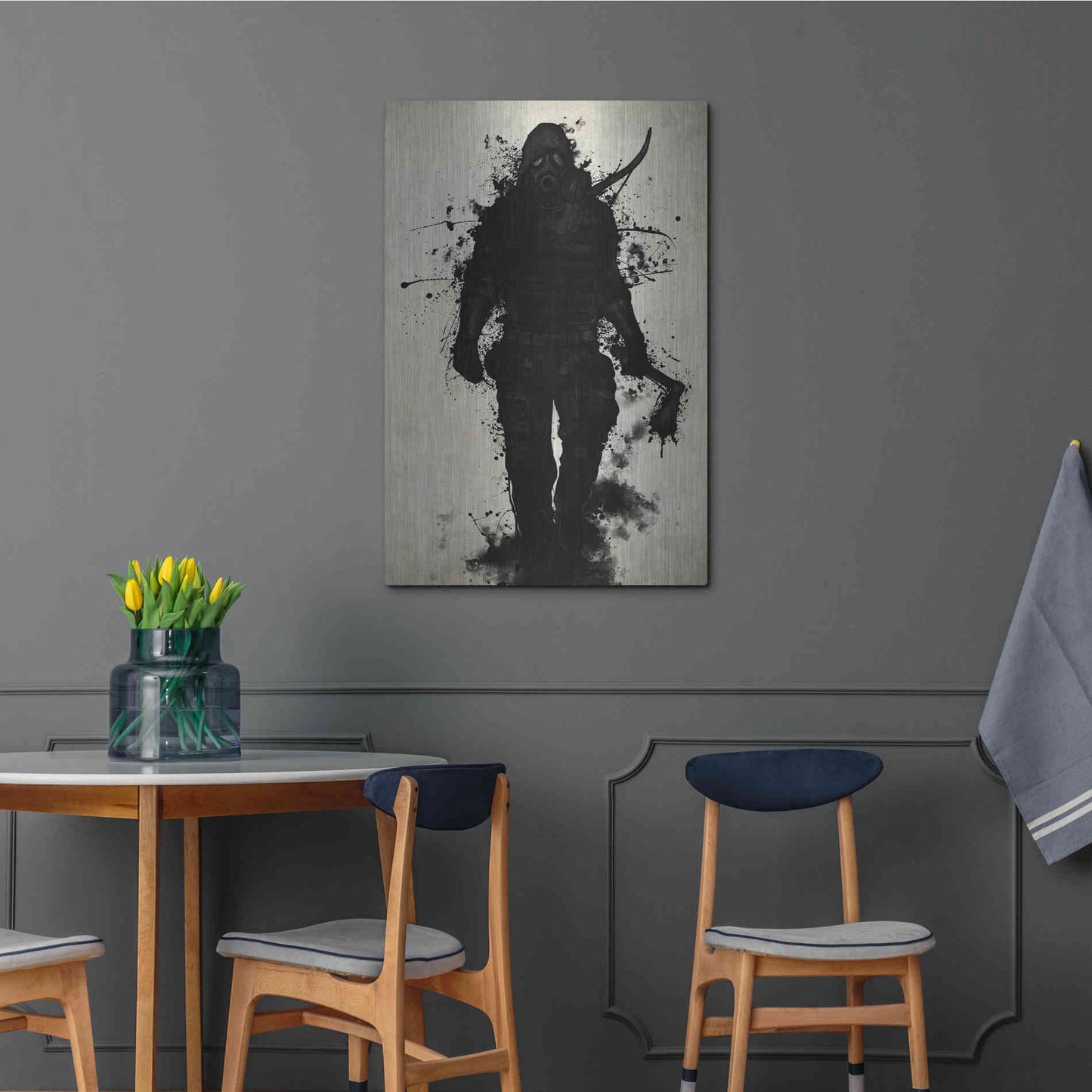 Luxe Metal Art 'Apocalypse Hunter' by Nicklas Gustafsson, Metal Wall Art,24x36
