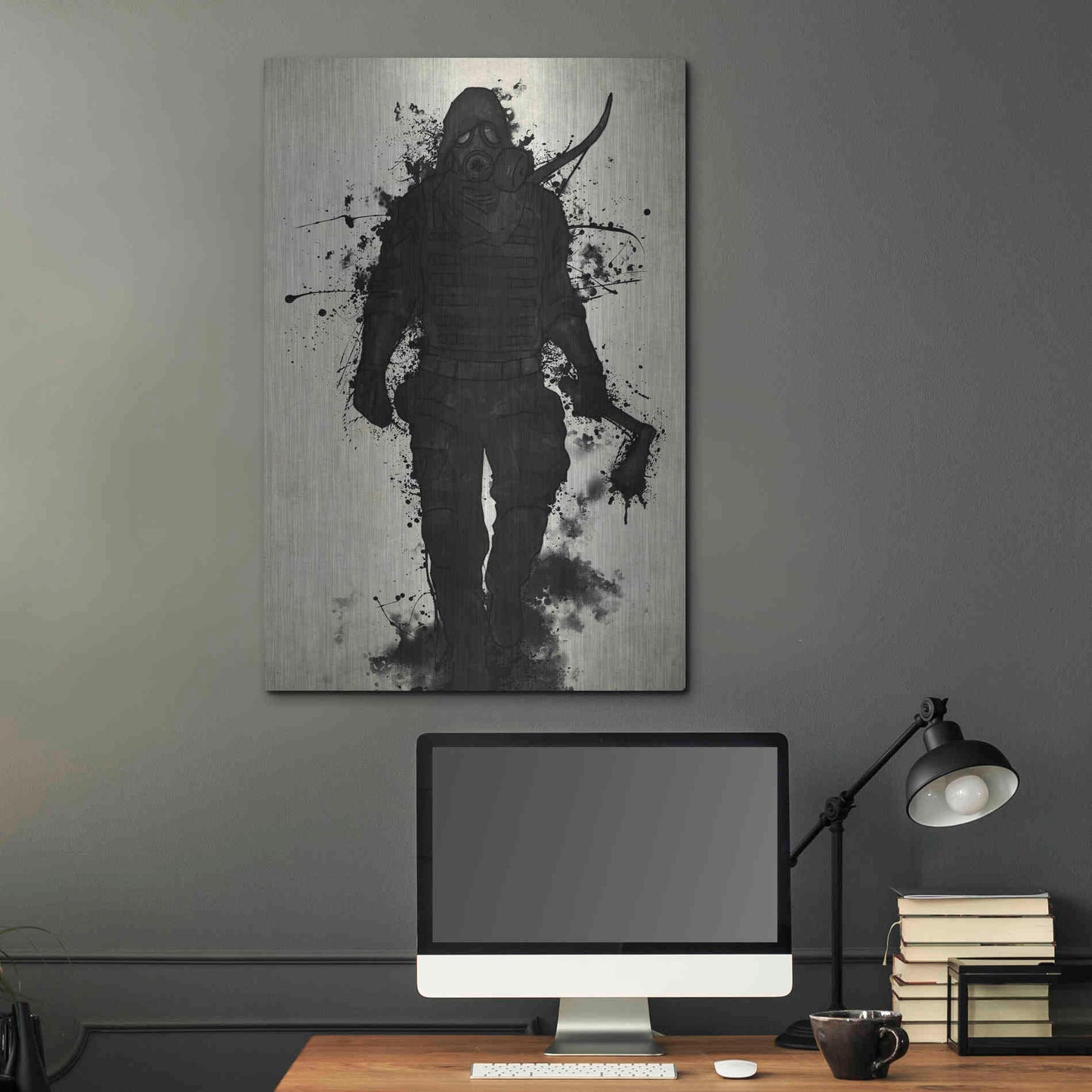 Luxe Metal Art 'Apocalypse Hunter' by Nicklas Gustafsson, Metal Wall Art,24x36