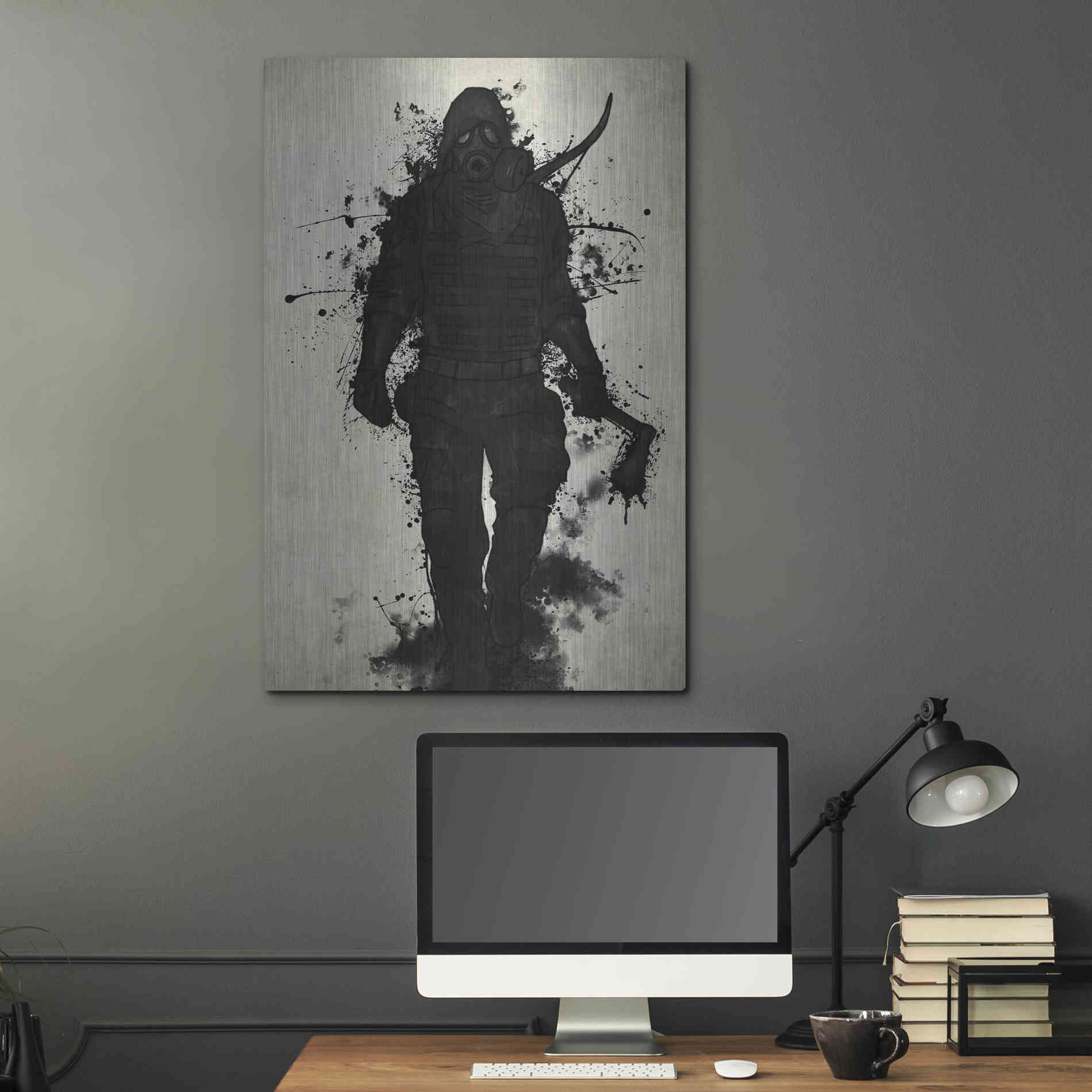 Luxe Metal Art 'Apocalypse Hunter' by Nicklas Gustafsson, Metal Wall Art,24x36