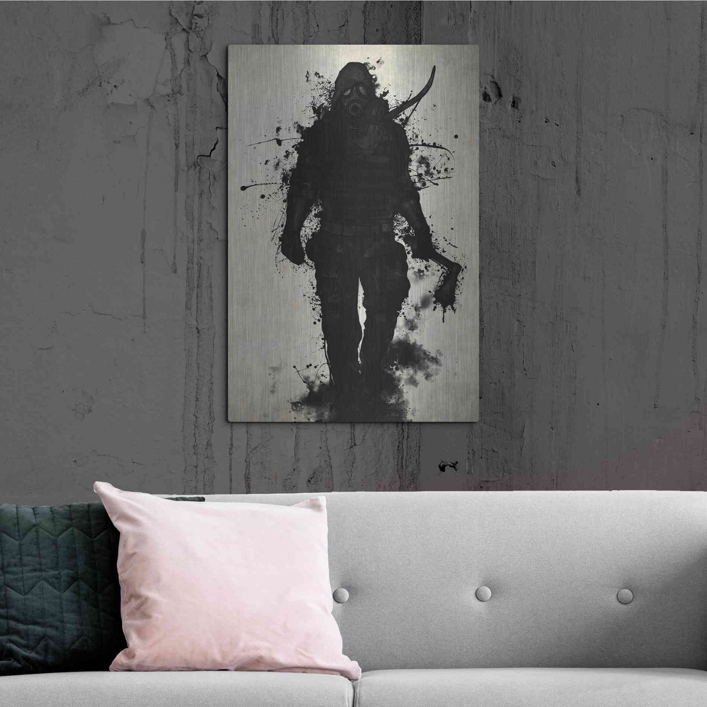 Luxe Metal Art 'Apocalypse Hunter' by Nicklas Gustafsson, Metal Wall Art,24x36