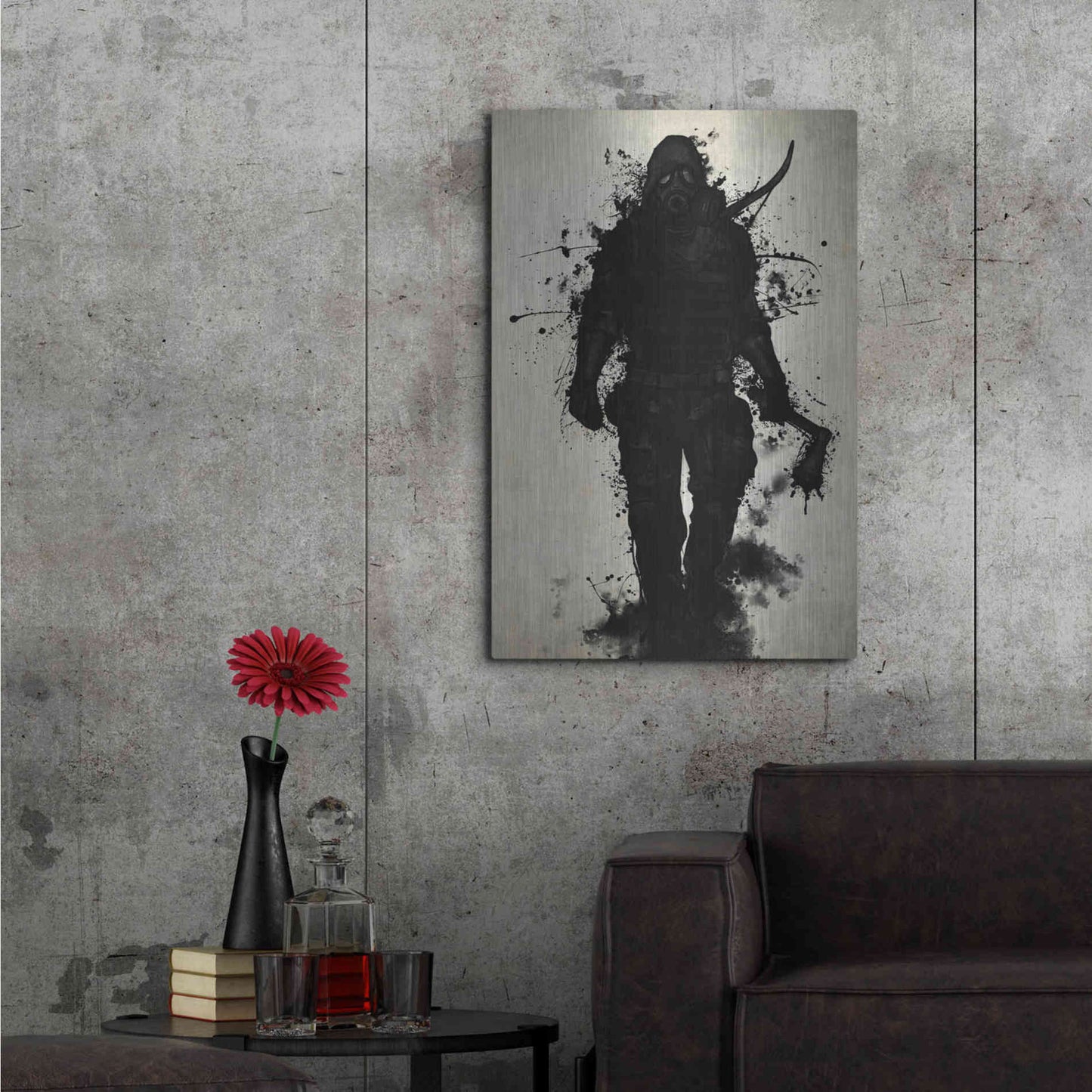 Luxe Metal Art 'Apocalypse Hunter' by Nicklas Gustafsson, Metal Wall Art,24x36