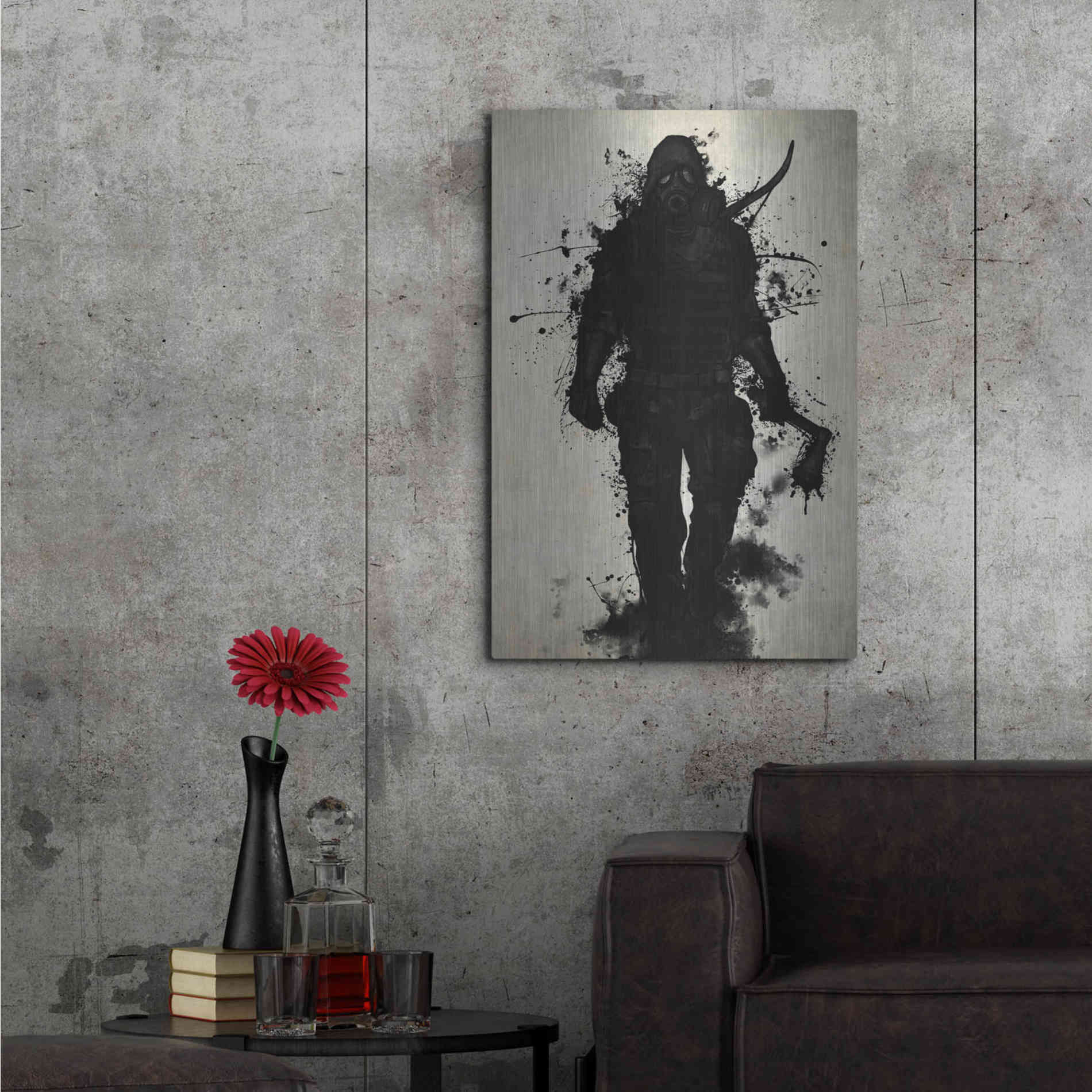 Luxe Metal Art 'Apocalypse Hunter' by Nicklas Gustafsson, Metal Wall Art,24x36