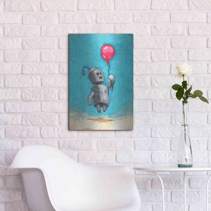 Luxe Metal Art 'Bot Balloon' by Craig Snodgrass, Metal Wall Art,16x24