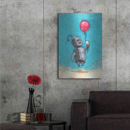 Luxe Metal Art 'Bot Balloon' by Craig Snodgrass, Metal Wall Art,24x36