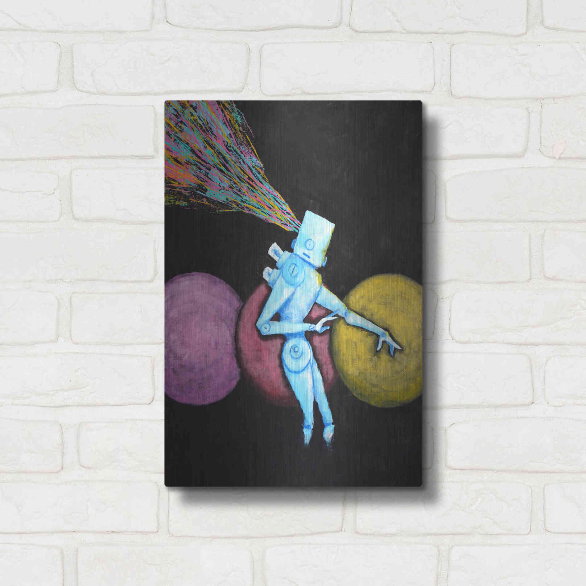 Luxe Metal Art 'Breakout' by Craig Snodgrass, Metal Wall Art,12x16