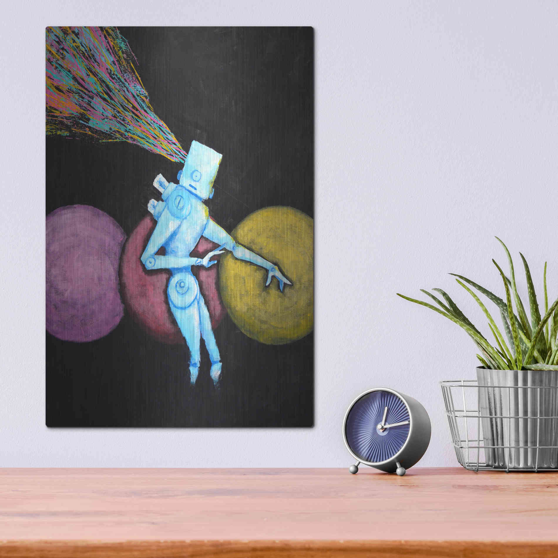 Luxe Metal Art 'Breakout' by Craig Snodgrass, Metal Wall Art,12x16