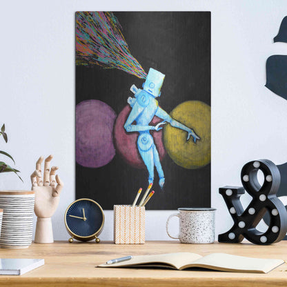 Luxe Metal Art 'Breakout' by Craig Snodgrass, Metal Wall Art,12x16