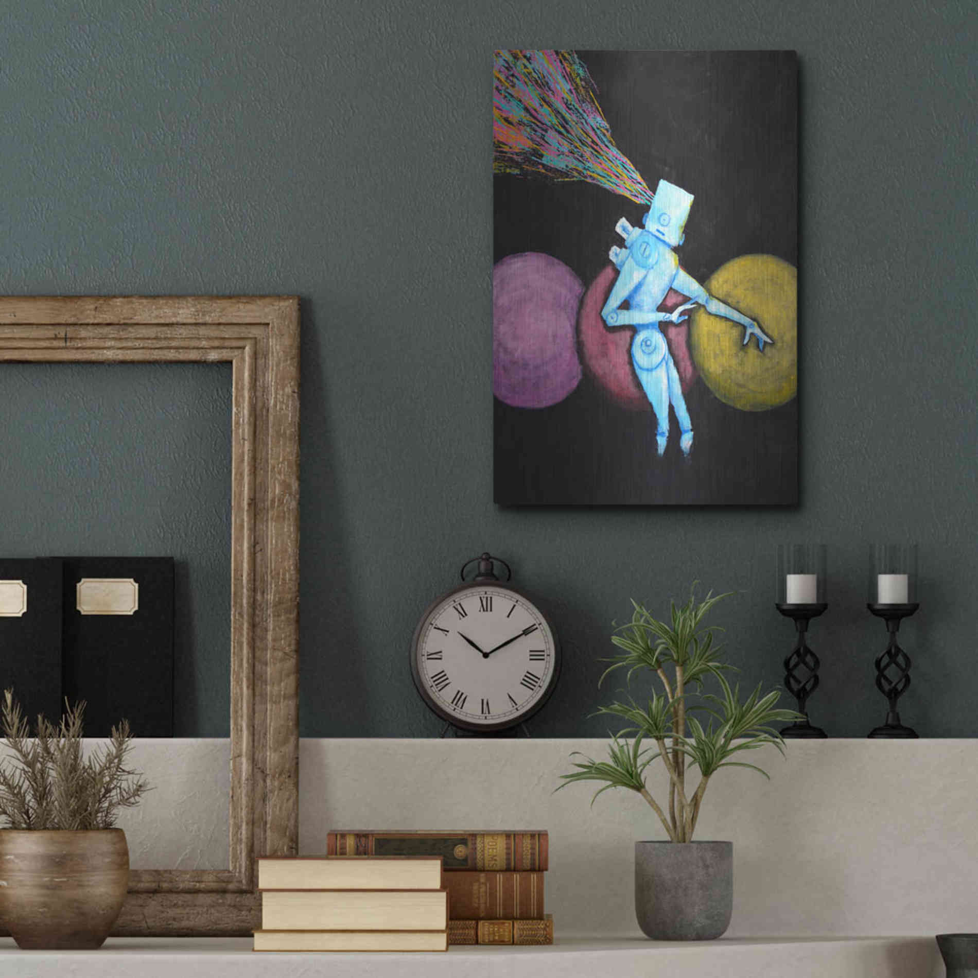 Luxe Metal Art 'Breakout' by Craig Snodgrass, Metal Wall Art,12x16