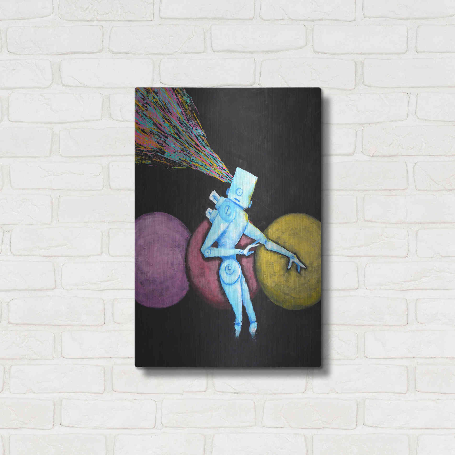 Luxe Metal Art 'Breakout' by Craig Snodgrass, Metal Wall Art,16x24