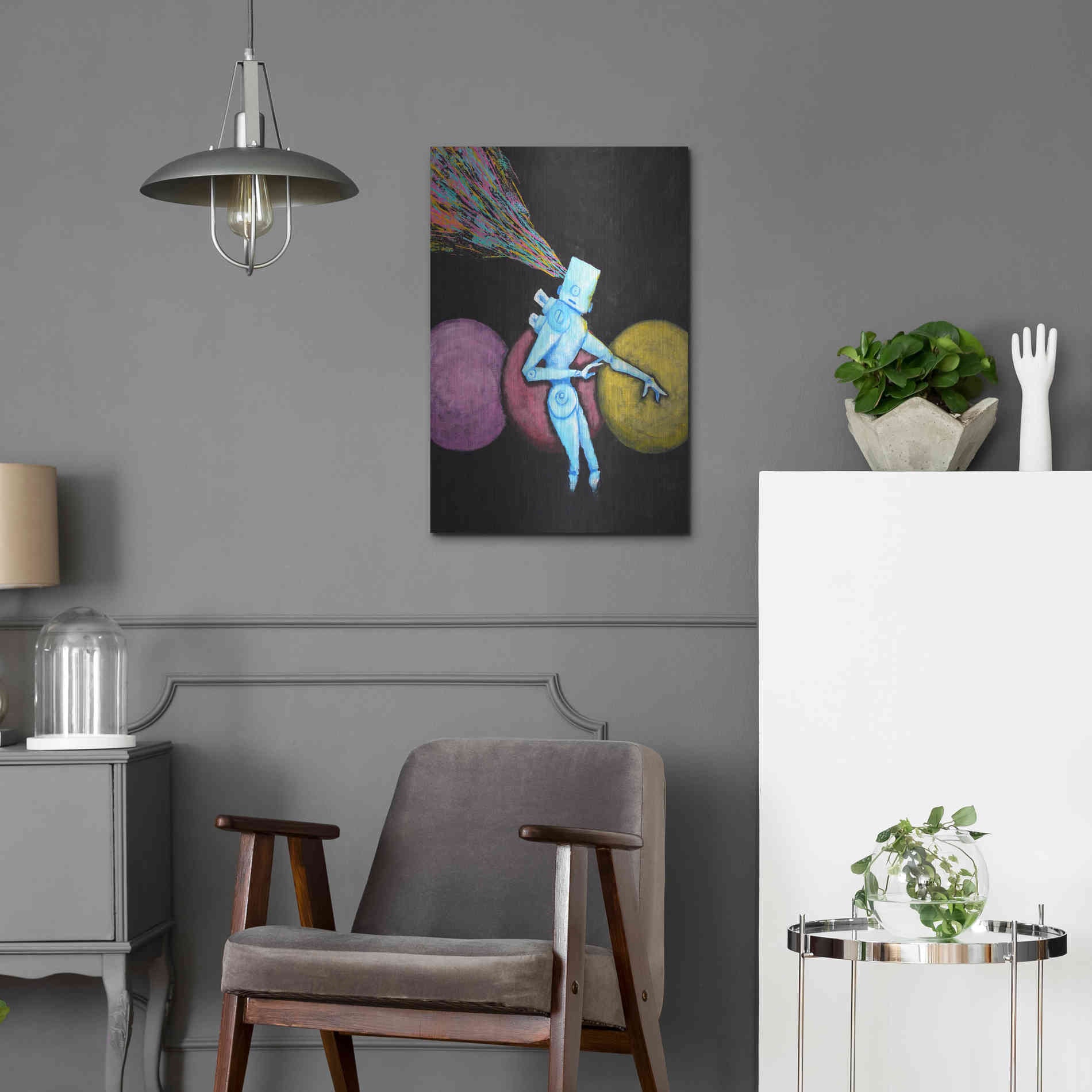 Luxe Metal Art 'Breakout' by Craig Snodgrass, Metal Wall Art,16x24