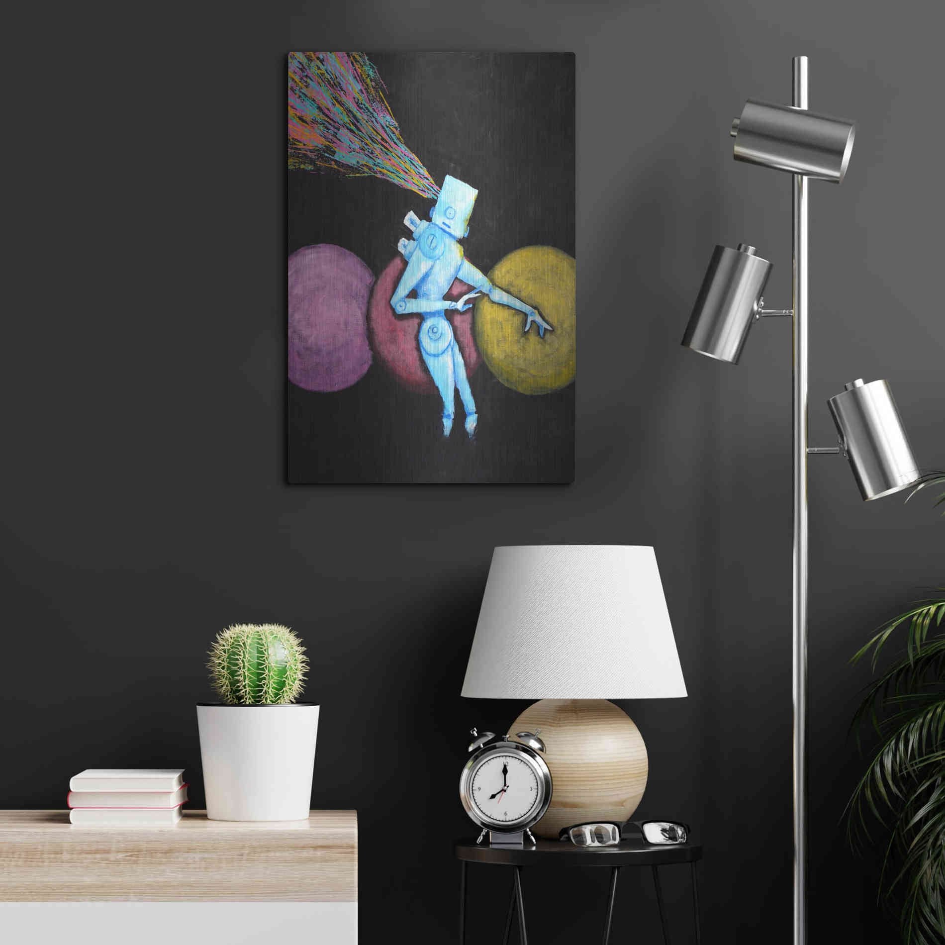 Luxe Metal Art 'Breakout' by Craig Snodgrass, Metal Wall Art,16x24