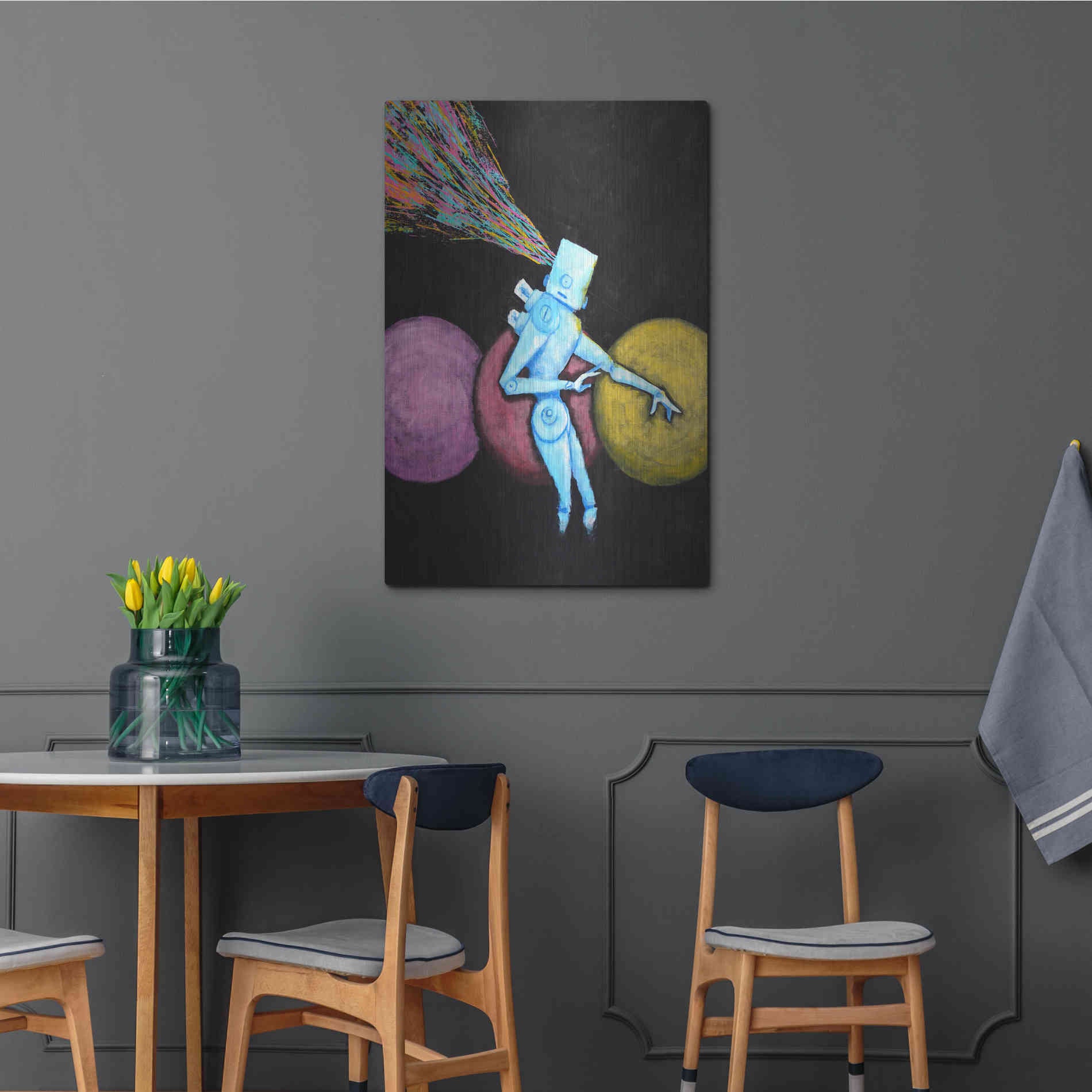 Luxe Metal Art 'Breakout' by Craig Snodgrass, Metal Wall Art,24x36