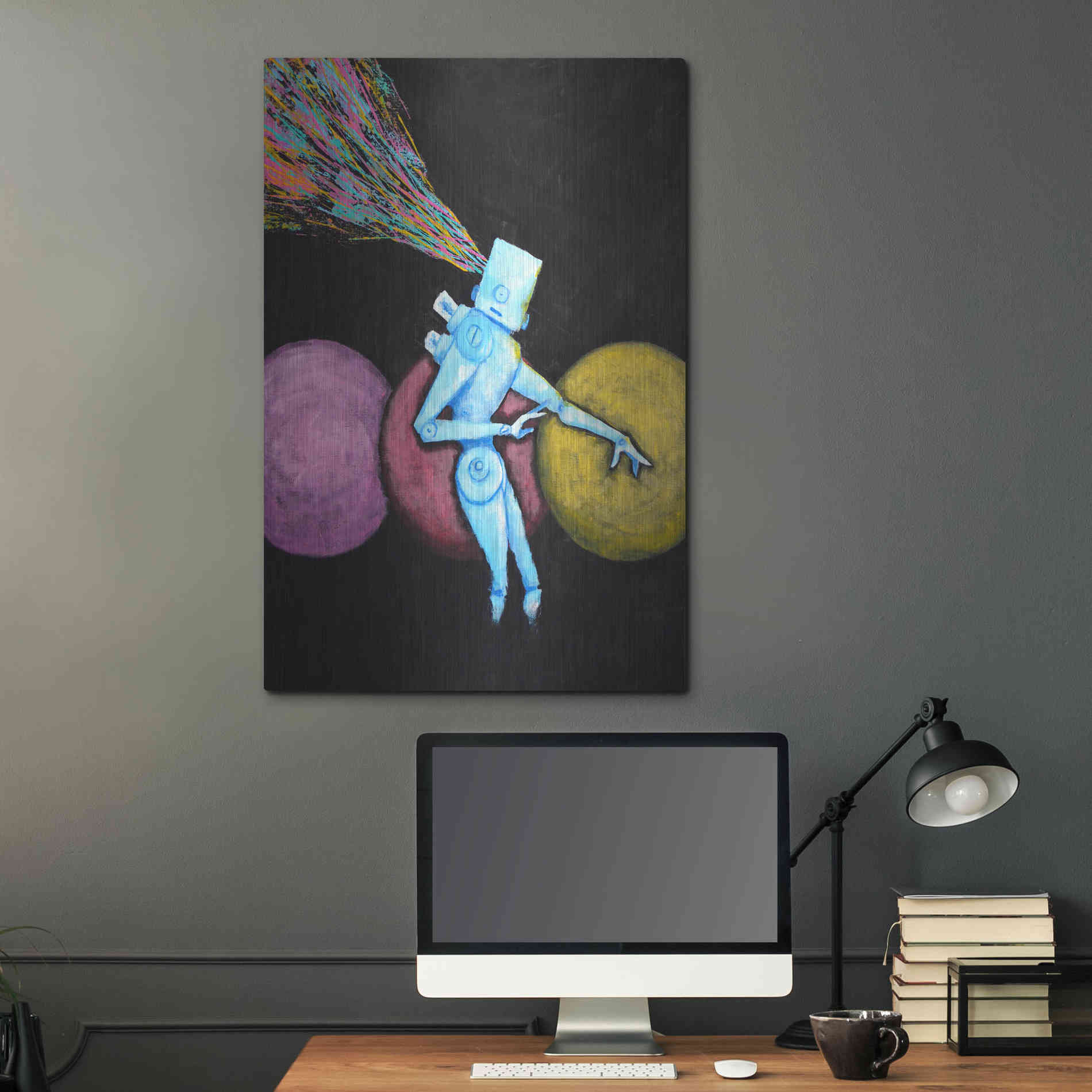 Luxe Metal Art 'Breakout' by Craig Snodgrass, Metal Wall Art,24x36