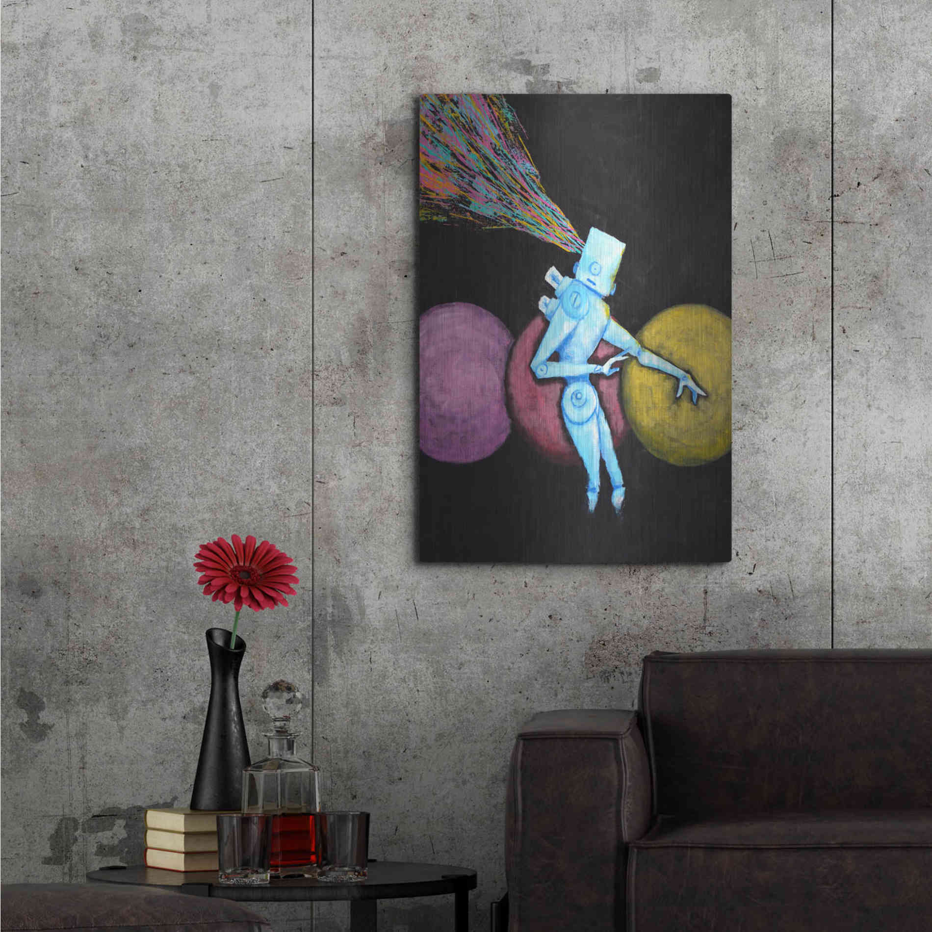 Luxe Metal Art 'Breakout' by Craig Snodgrass, Metal Wall Art,24x36