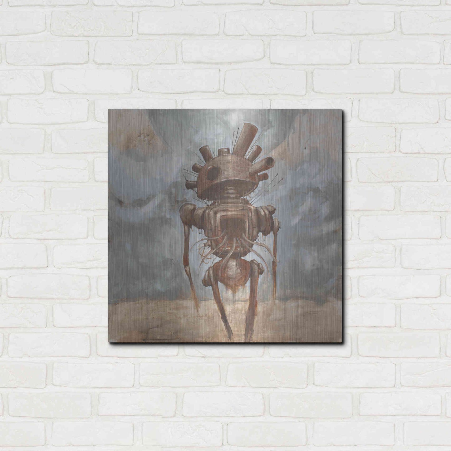 Luxe Metal Art 'Brought The War Home' by Craig Snodgrass, Metal Wall Art,24x24