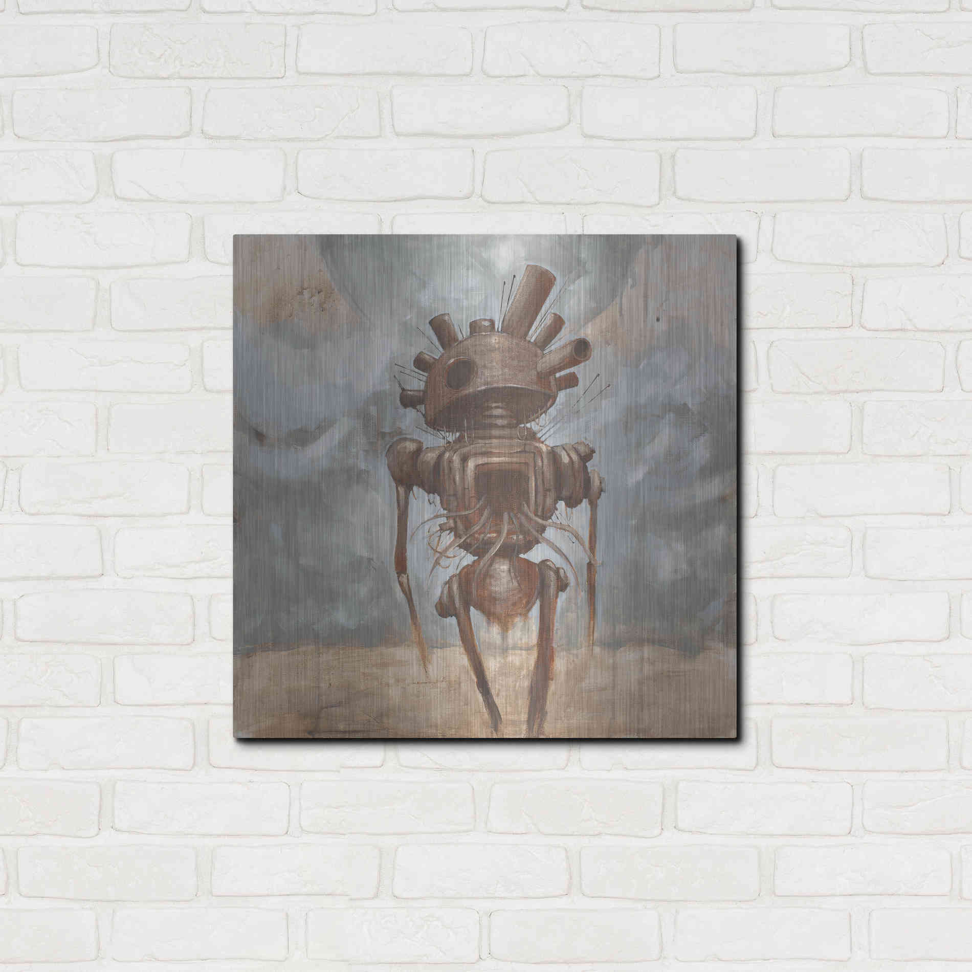 Luxe Metal Art 'Brought The War Home' by Craig Snodgrass, Metal Wall Art,24x24