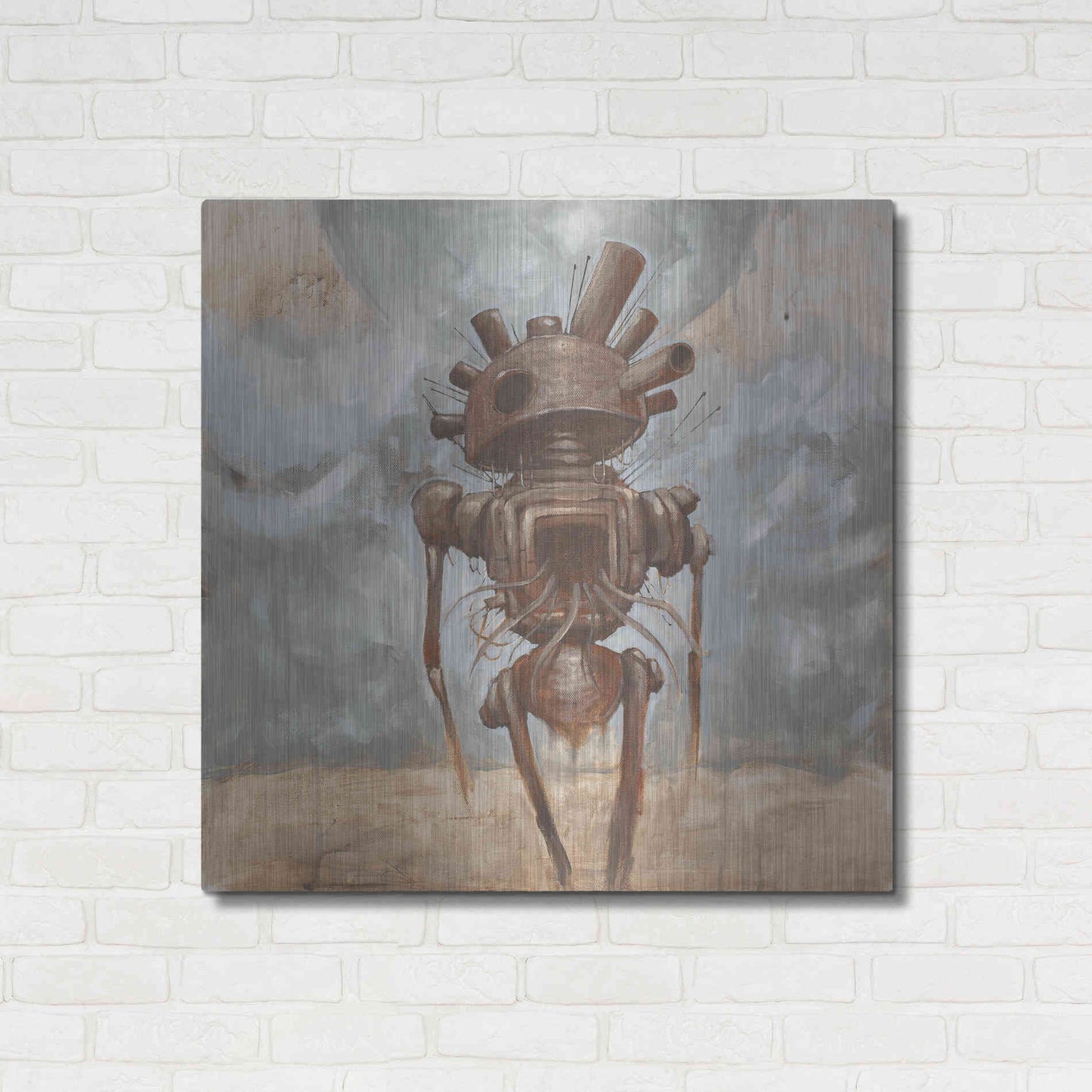 Luxe Metal Art 'Brought The War Home' by Craig Snodgrass, Metal Wall Art,36x36