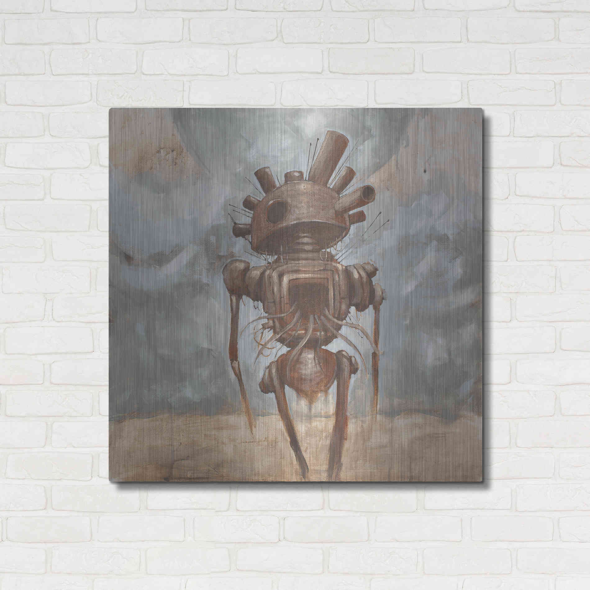 Luxe Metal Art 'Brought The War Home' by Craig Snodgrass, Metal Wall Art,36x36